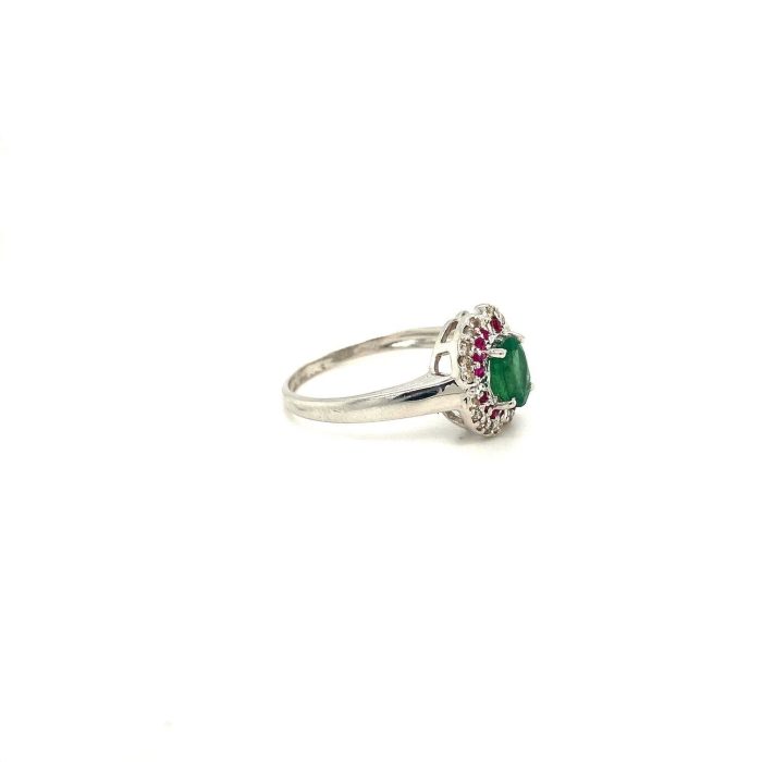 Multi Colour Stones Ring in 925 Sterling Silver | Save 33% - Rajasthan Living 6