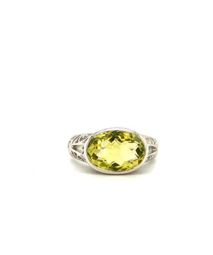 Lemon Topaz Ring in 925 Sterling Silver | Save 33% - Rajasthan Living