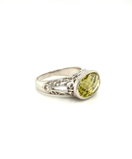 Lemon Topaz Ring in 925 Sterling Silver | Save 33% - Rajasthan Living 3