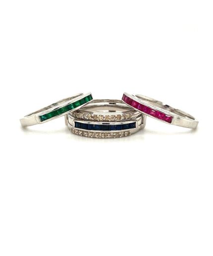 Multi Colour Stones Ring in 925 Sterling Silver | Save 33% - Rajasthan Living