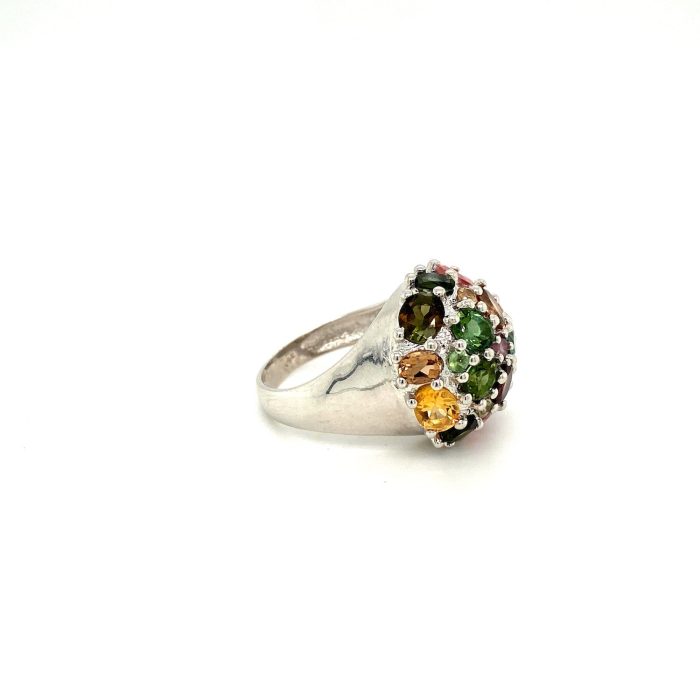 Multi Tourmaline Ring in 925 Sterling Silver | Save 33% - Rajasthan Living 6