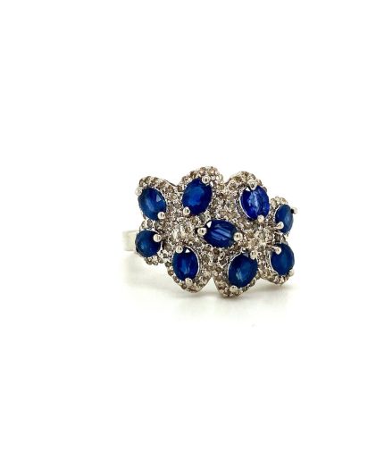 Sapphire Ring in 925 Sterling Silver | Save 33% - Rajasthan Living