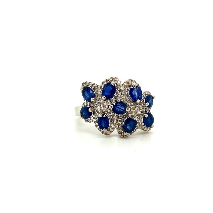 Sapphire Ring in 925 Sterling Silver | Save 33% - Rajasthan Living 5