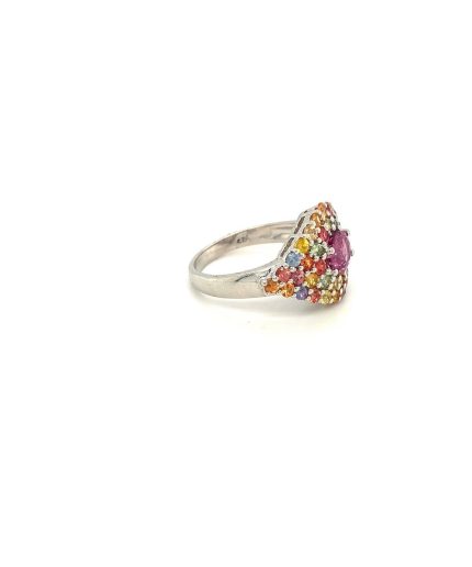 Multi Sapphire Ring in 925 Sterling Silver | Save 33% - Rajasthan Living 3