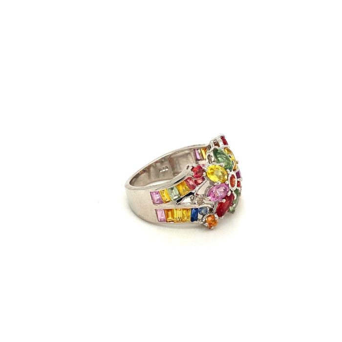 Multi Sapphire Ring in 925 Sterling Silver | Save 33% - Rajasthan Living 6