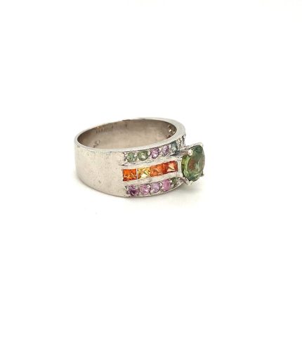 Multi Sapphire Ring in 925 Sterling Silver | Save 33% - Rajasthan Living 3