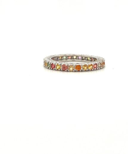 Multi Sapphire Ring in 925 Sterling Silver | Save 33% - Rajasthan Living