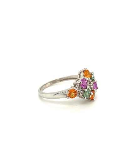 Multi Sapphire Ring in 925 Sterling Silver | Save 33% - Rajasthan Living 3