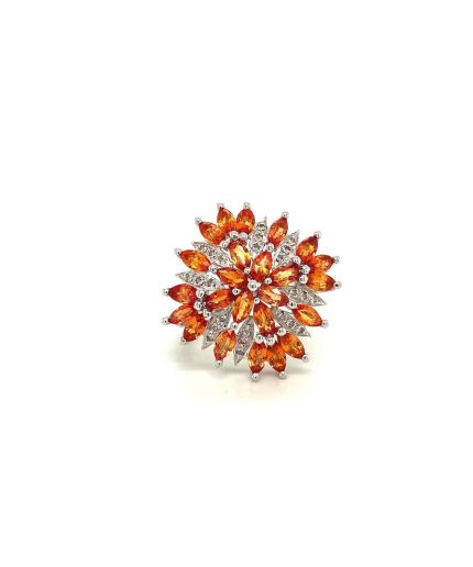 Multi Sapphire Ring in 925 Sterling Silver | Save 33% - Rajasthan Living