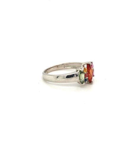 Multi Sapphire Ring in 925 Sterling Silver | Save 33% - Rajasthan Living 3