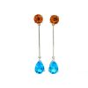 Blue Topaz Earrings in 925 Sterling Silver | Save 33% - Rajasthan Living 7