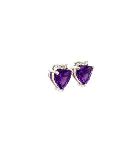 Amethyst Earrings in 925 Sterling Silver | Save 33% - Rajasthan Living 3