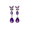 Amethyst Earrings in 925 Sterling Silver | Save 33% - Rajasthan Living 7