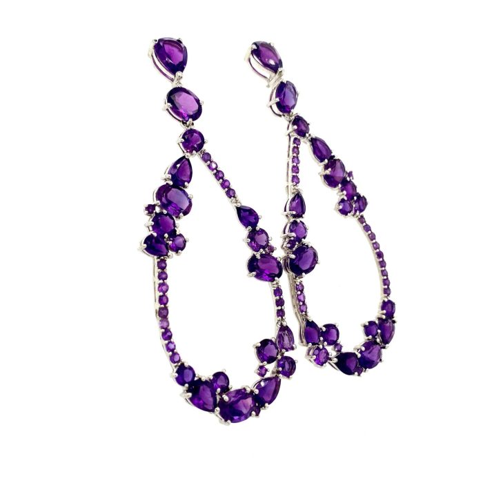 Amethyst Earrings in 925 Sterling Silver | Save 33% - Rajasthan Living 6