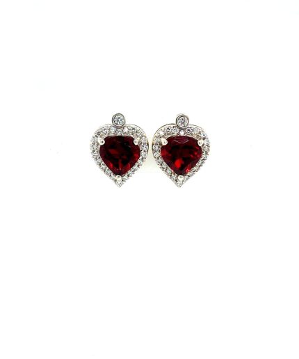 Garnet Earrings in 925 Sterling Silver | Save 33% - Rajasthan Living 5