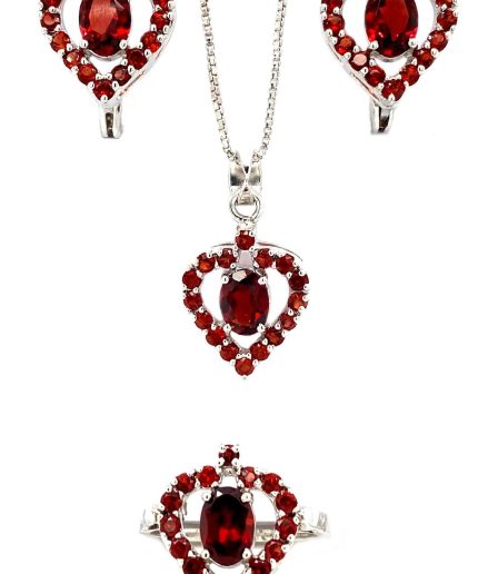 Garnet Jewellery in 925 Sterling Silver | Save 33% - Rajasthan Living 5