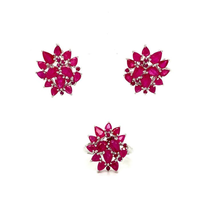 Ruby Jewellery in 925 Sterling Silver | Save 33% - Rajasthan Living 5