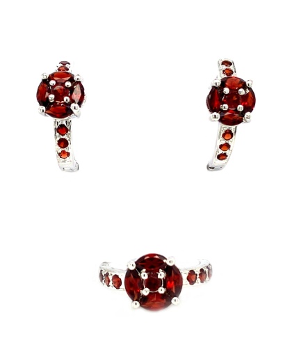 Garnet Jewellery in 925 Sterling Silver | Save 33% - Rajasthan Living 5