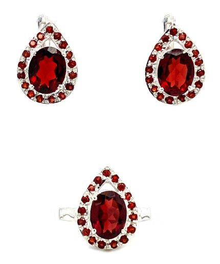 Garnet Jewellery in 925 Sterling Silver | Save 33% - Rajasthan Living