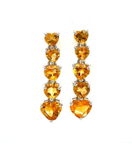 Citrine Earrings in 925 Sterling Silver | Save 33% - Rajasthan Living