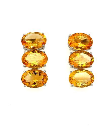 Citrine Earrings in 925 Sterling Silver | Save 33% - Rajasthan Living