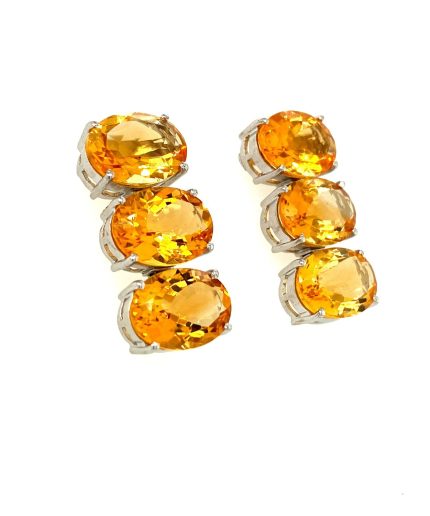 Citrine Earrings in 925 Sterling Silver | Save 33% - Rajasthan Living 3