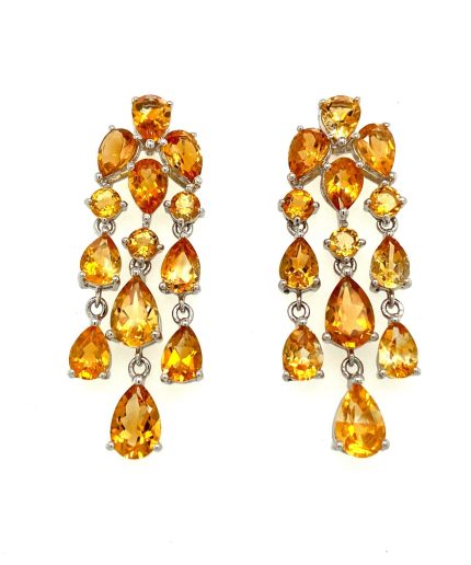 Citrine Earrings in 925 Sterling Silver | Save 33% - Rajasthan Living