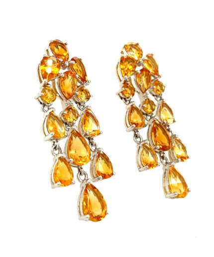 Citrine Earrings in 925 Sterling Silver | Save 33% - Rajasthan Living 3