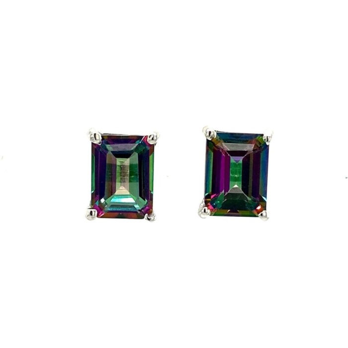 Mystic Topaz Earrings in 925 Sterling Silver | Save 33% - Rajasthan Living 5