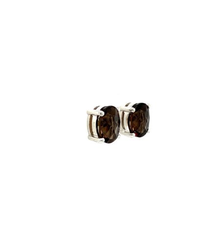 Smoky Topaz Earrings in 925 Sterling Silver | Save 33% - Rajasthan Living 3