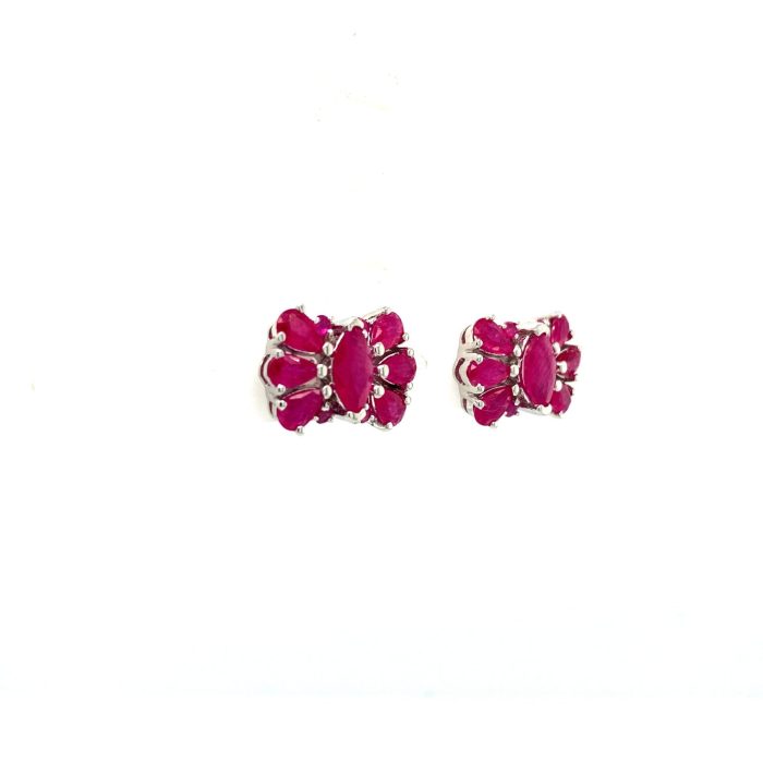 Ruby Earrings in 925 Sterling Silver | Save 33% - Rajasthan Living 6