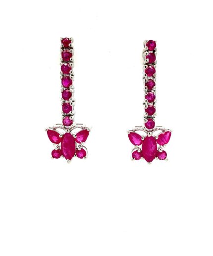 Ruby Earrings in 925 Sterling Silver | Save 33% - Rajasthan Living 5