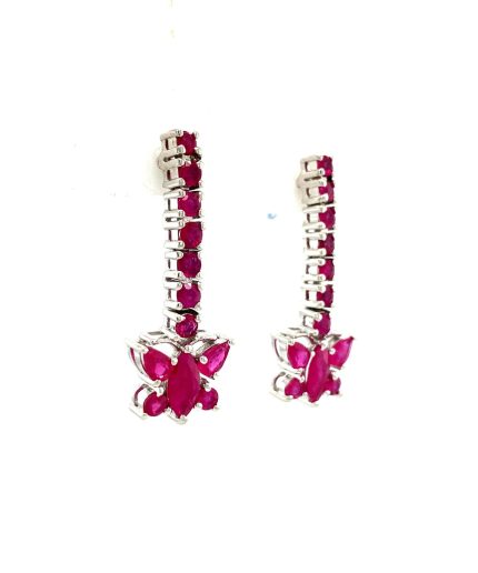 Ruby Earrings in 925 Sterling Silver | Save 33% - Rajasthan Living 7