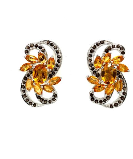 Citrine Earrings in 925 Sterling Silver | Save 33% - Rajasthan Living