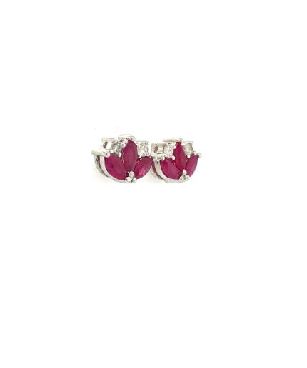 Ruby Earrings in 925 Sterling Silver | Save 33% - Rajasthan Living 3