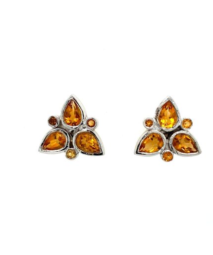 Citrine Earrings in 925 Sterling Silver | Save 33% - Rajasthan Living