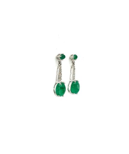 Emerald Earrings in 925 Sterling Silver | Save 33% - Rajasthan Living 7