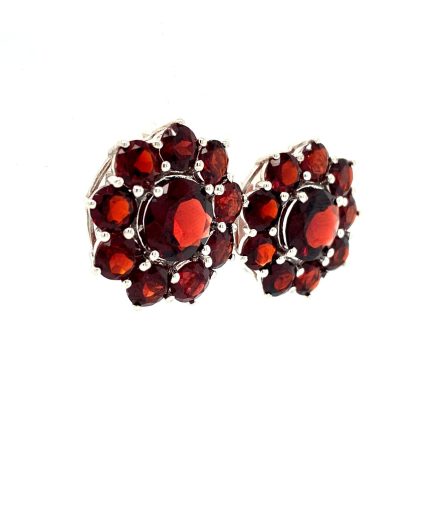 Garnet Earrings in 925 Sterling Silver | Save 33% - Rajasthan Living 3