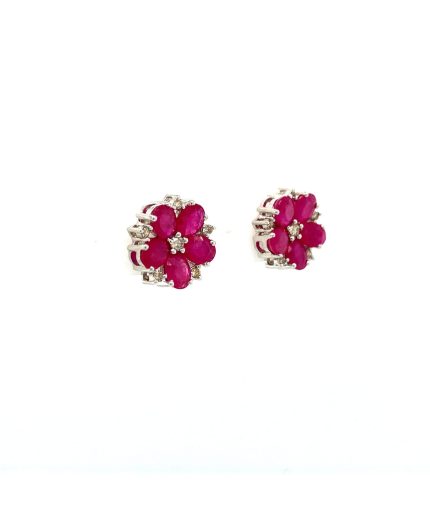 Ruby Earrings in 925 Sterling Silver | Save 33% - Rajasthan Living 3