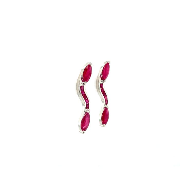 Ruby Earrings in 925 Sterling Silver | Save 33% - Rajasthan Living 6