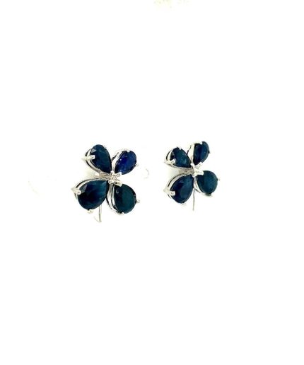 Sapphire Earrings in 925 Sterling Silver | Save 33% - Rajasthan Living 3