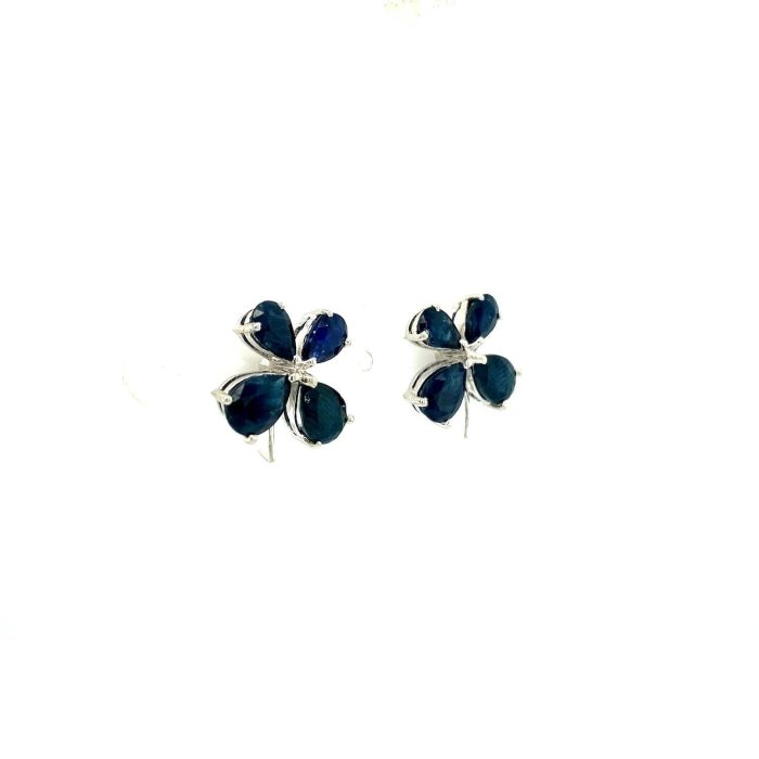 Sapphire Earrings in 925 Sterling Silver | Save 33% - Rajasthan Living 6