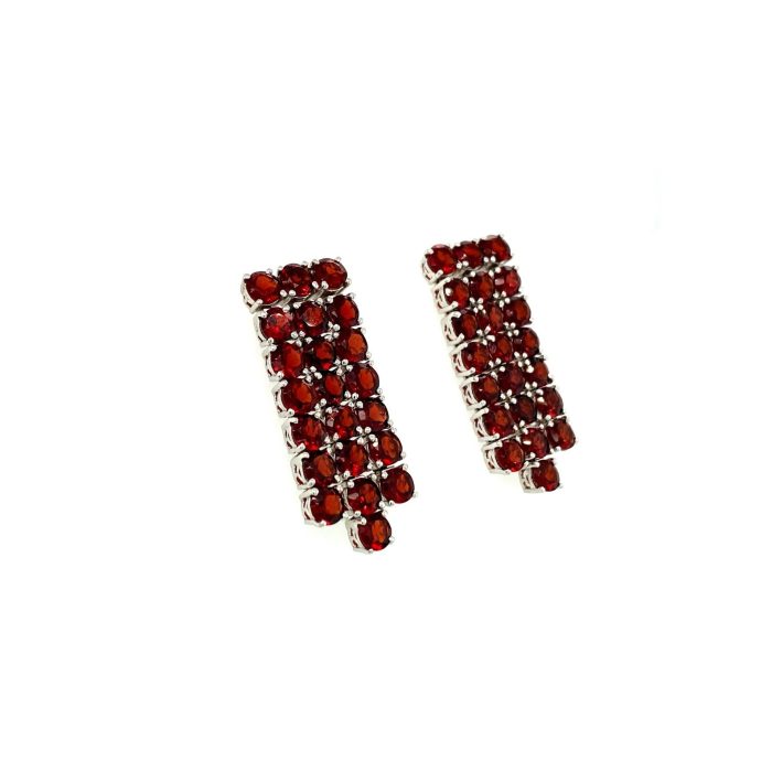 Garnet Earrings in 925 Sterling Silver | Save 33% - Rajasthan Living 6