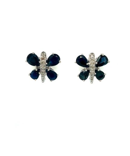 Sapphire Earrings in 925 Sterling Silver | Save 33% - Rajasthan Living 5