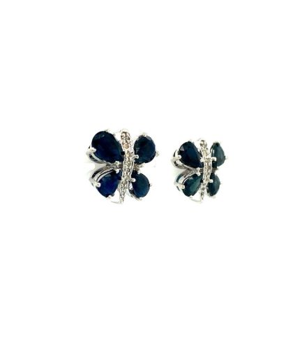 Sapphire Earrings in 925 Sterling Silver | Save 33% - Rajasthan Living 7