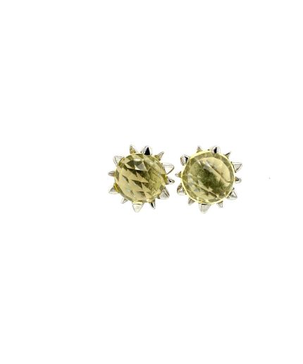 Lemon Topaz Earrings in 925 Sterling Silver | Save 33% - Rajasthan Living