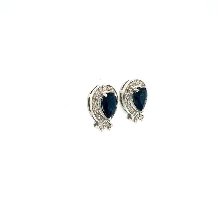 Sapphire Earrings in 925 Sterling Silver | Save 33% - Rajasthan Living 6