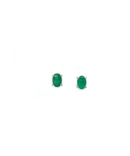 Emerald Earrings in 925 Sterling Silver | Save 33% - Rajasthan Living 5