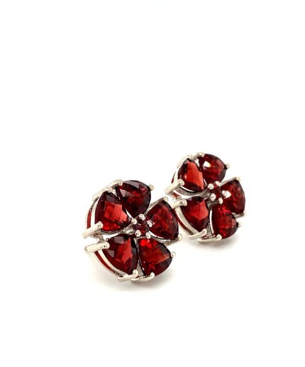 Garnet Earrings in 925 Sterling Silver | Save 33% - Rajasthan Living 7