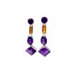 Multi Colour Stones Earrings in 925 Sterling Silver | Save 33% - Rajasthan Living 7